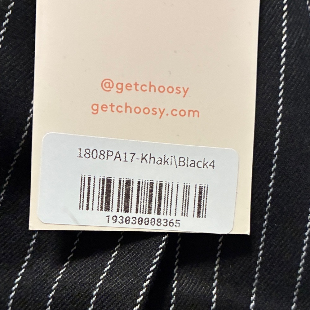Choosy Day and Night Tan Cargo Pants and Black Pinstripe Pants Preppy - Picture 12 of 12